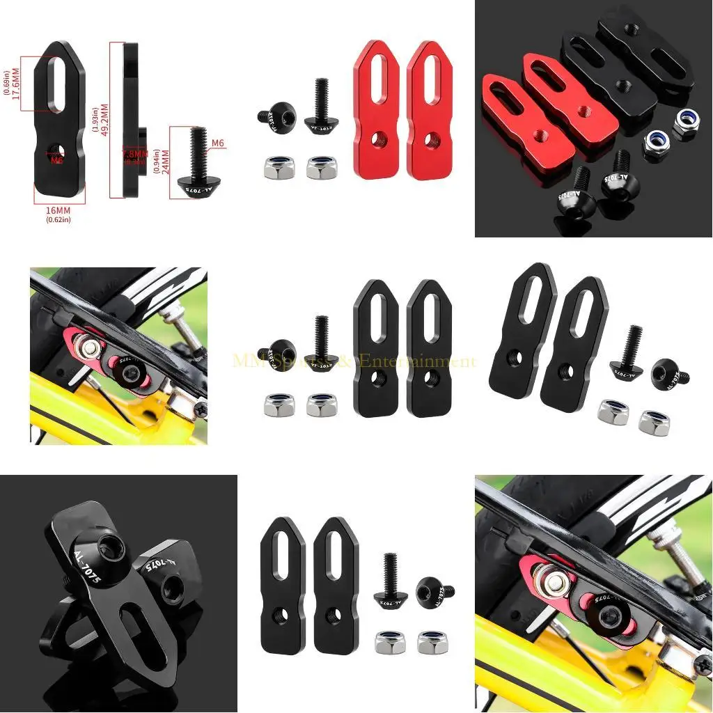 31be Aluminium Aluminium Brake الفرجار محول تمديد للدراجات 406 إلى 451 عجلة #1