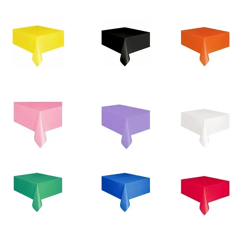 Sheet For Disposable Party Cover Dining White Gold Blue Tablecloth Birthday Wedding Waterproof Pink Table