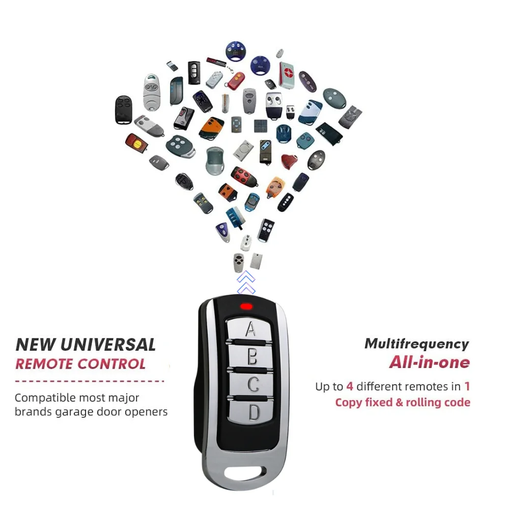 ACM Controller CommanTX TX2 TX4 Garage Door Remote Control Duplicator 433.92MHz Clone ACM Gate Remote Control Hand Transmitter