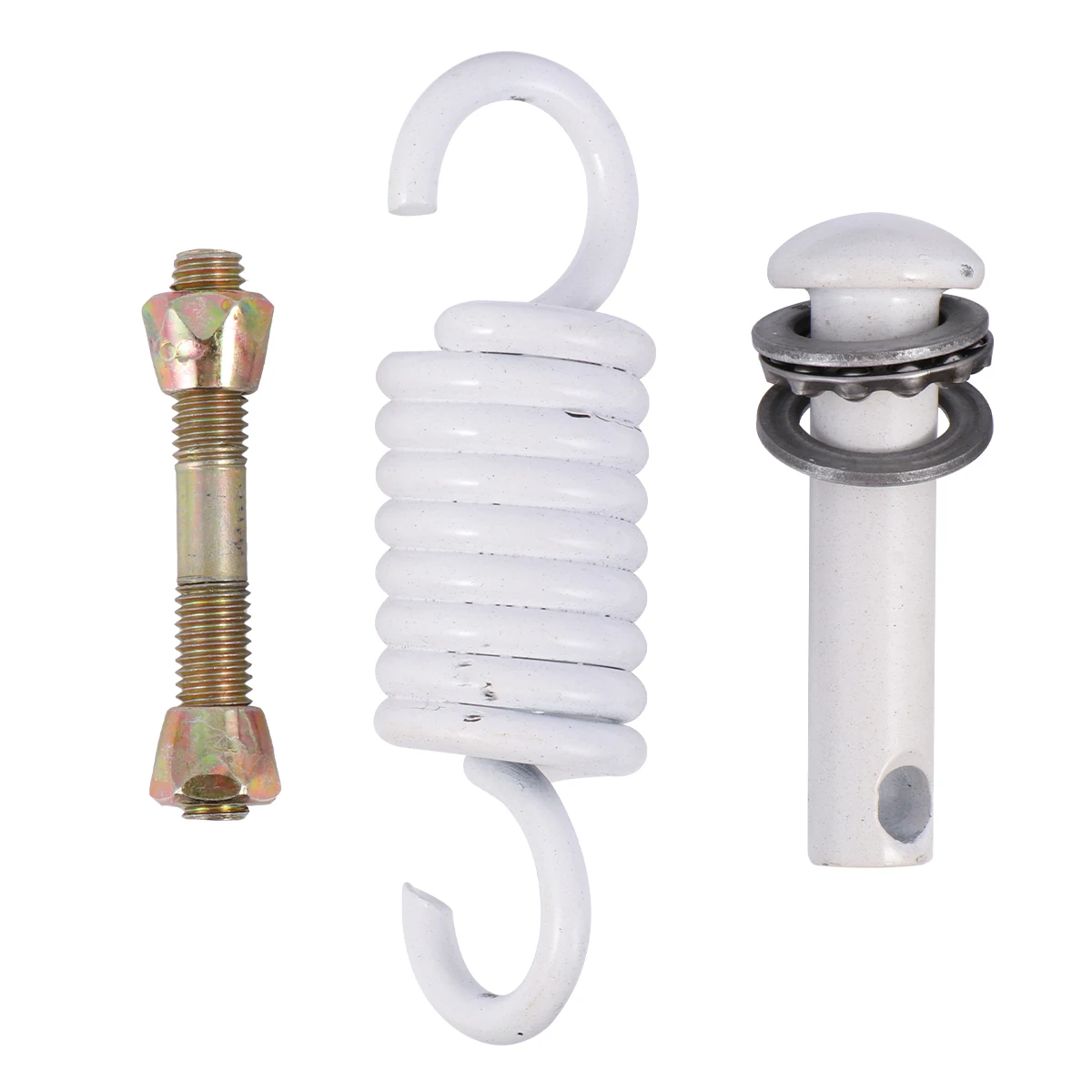 

White Single Spring Hook Set Stainless Steel Durable Hammock Parts Accessories Swing Gadgets Replacement Indoors Outdoor