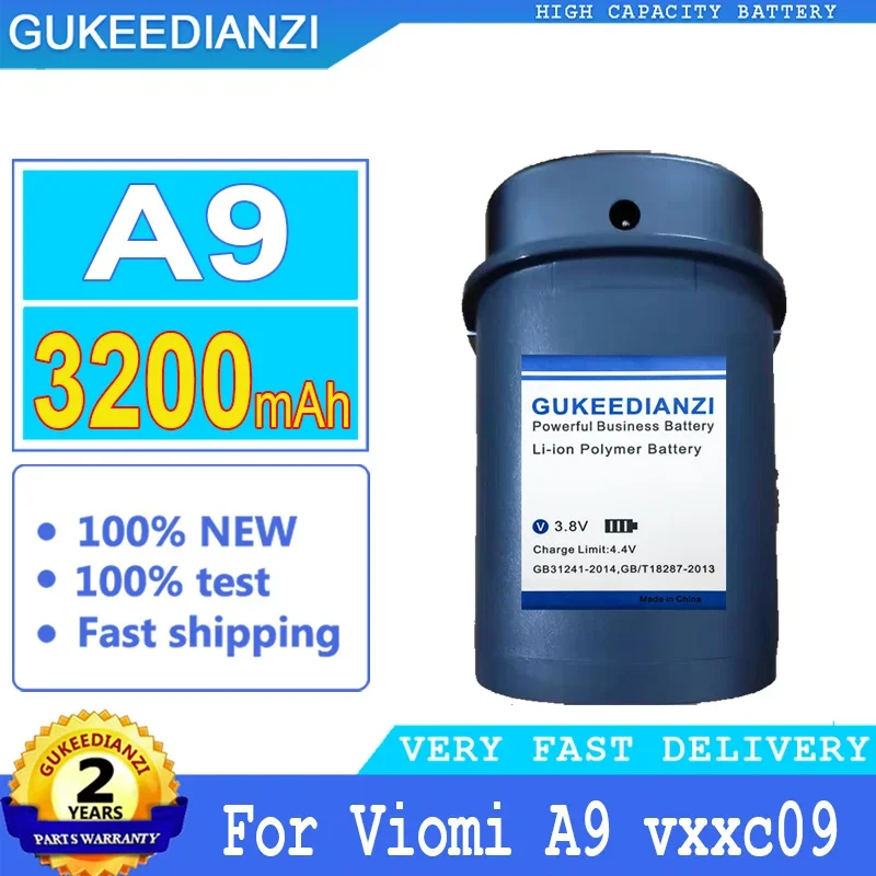 

3200mAh GUKEEDIANZI Battery For Viomi A9 Big Power Bateria