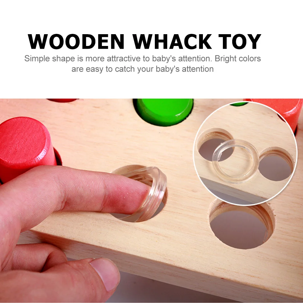 

1Set Wooden Whack Platform Premium Kids Hammering Game Early Educational Plaything Develop Hand Eye Coordination Strengthen Arm