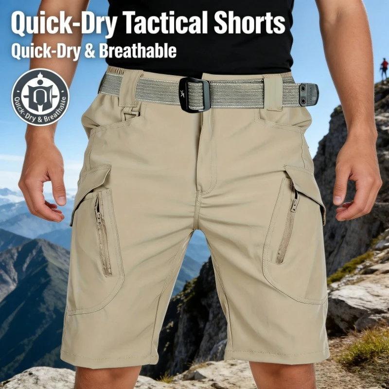 

Men's Summer Quick Drying Tactical Shorts Outdoor Cargo Shorts Durable and Breathable Daily Casual Cycling Fishing Hiking Shorts