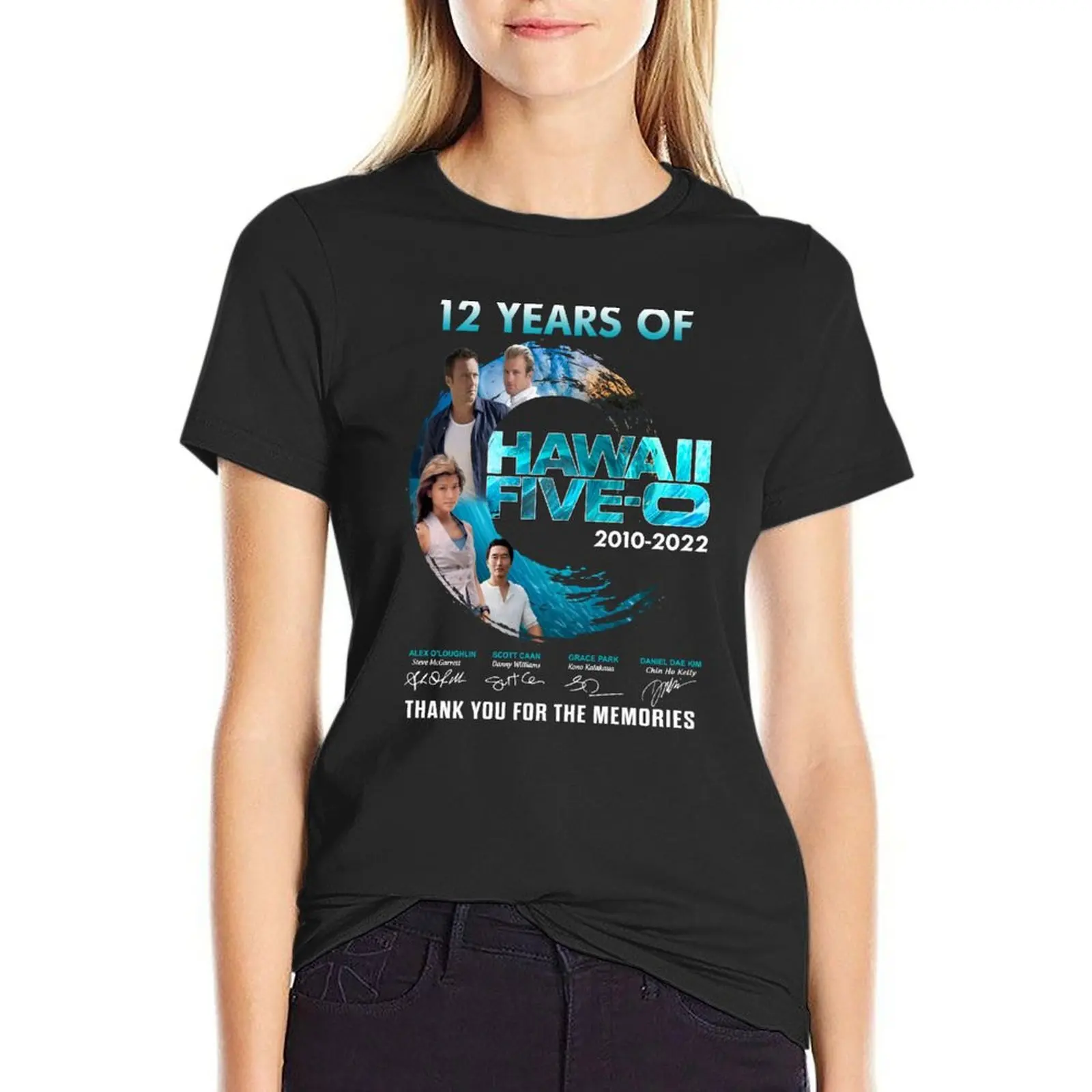 

12 Years Hawaii Five-0 Tv Series Thank You T-Shirt shirts graphic tees Female clothing hippie clothes Women's clothing