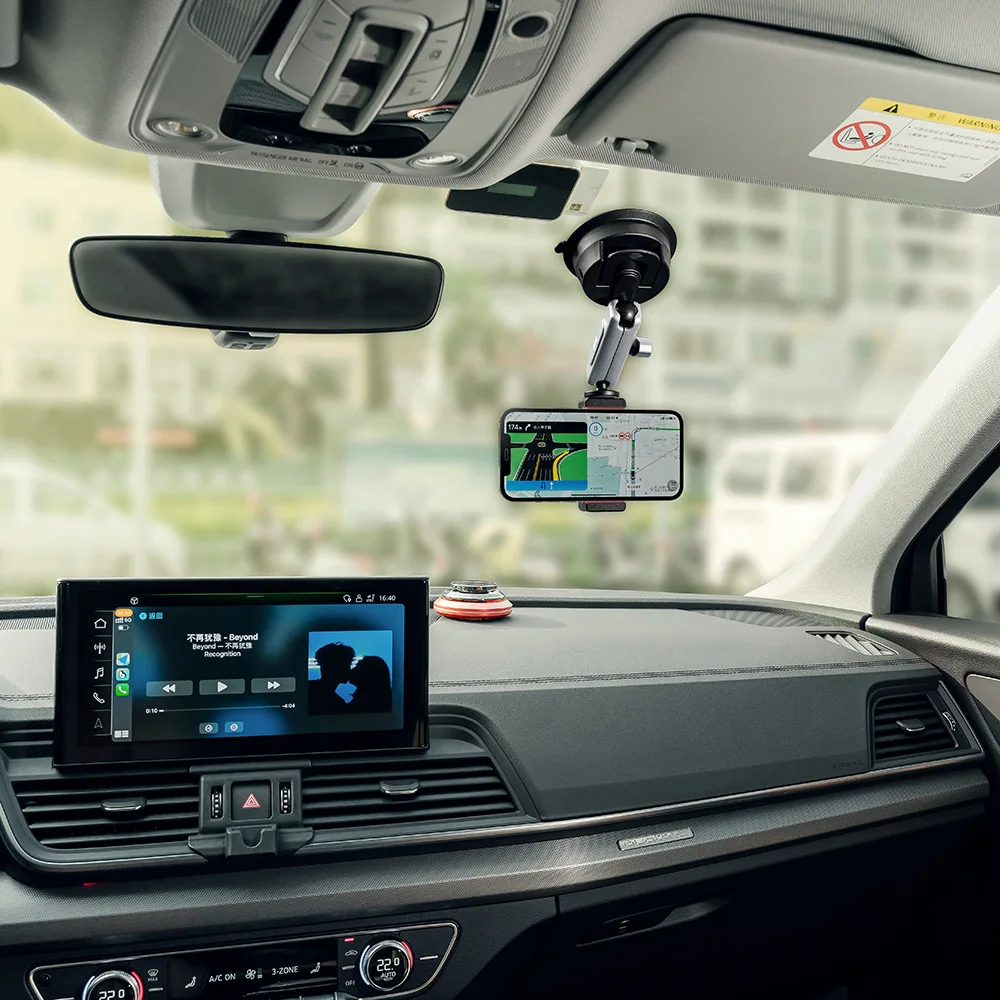 Aksesori kamera Gopro, braket kaca depan mobil, aksesori kamera untuk Gopro 12 11 DJI Pocket Action 4 Insta360 X4