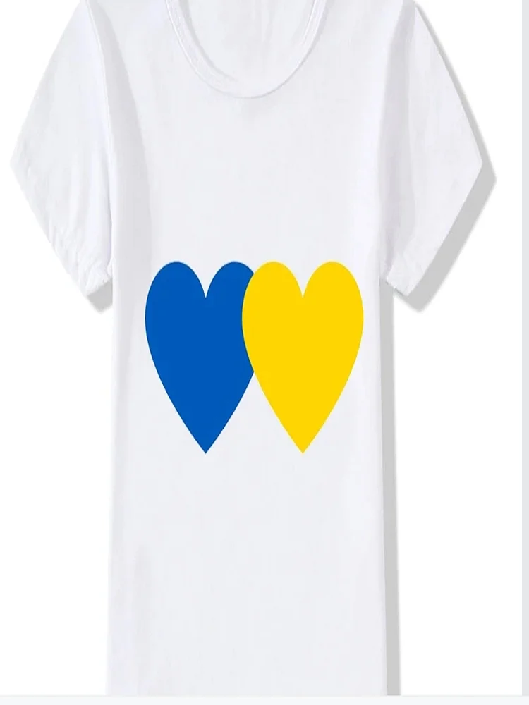 

Hot Sale Funny Summer Ukraine T-shirt Cute Boys Girls T-shirts Kid Children Anime Gift Present Little Baby Clothes T-shirts Top