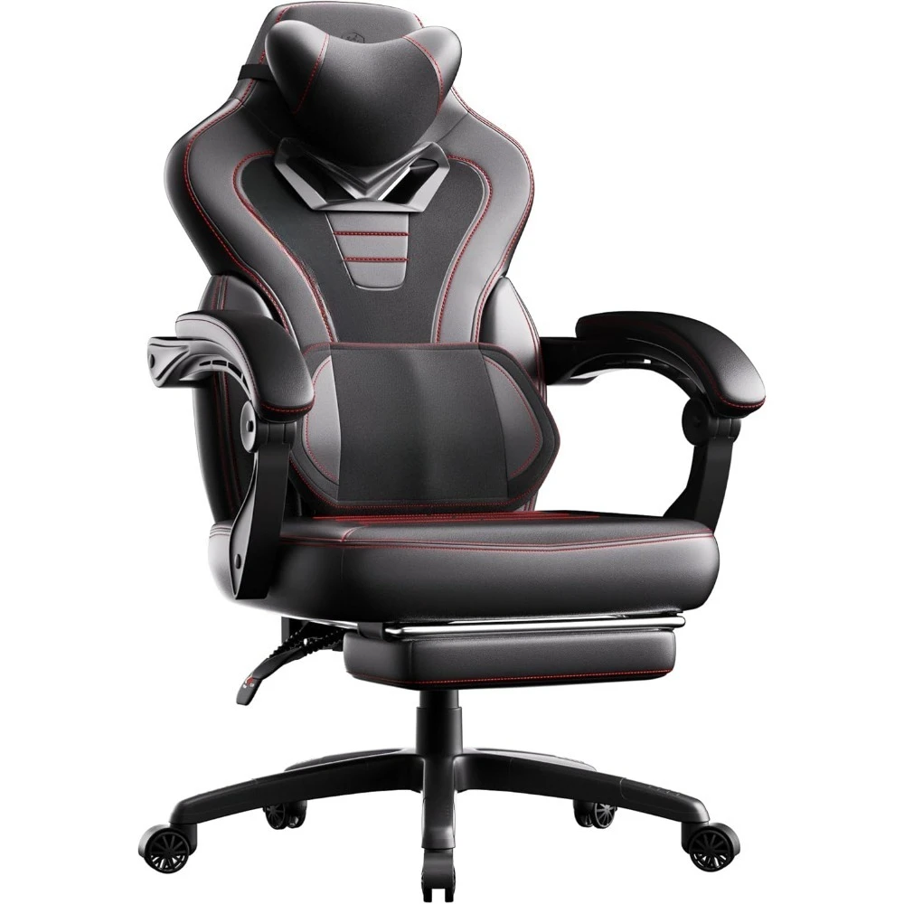 

Fabric Gaming Chair with Footrest,Big and Tall Game Chair for Heavy People, Gamer Chair with Massage Lumbar, Customized
