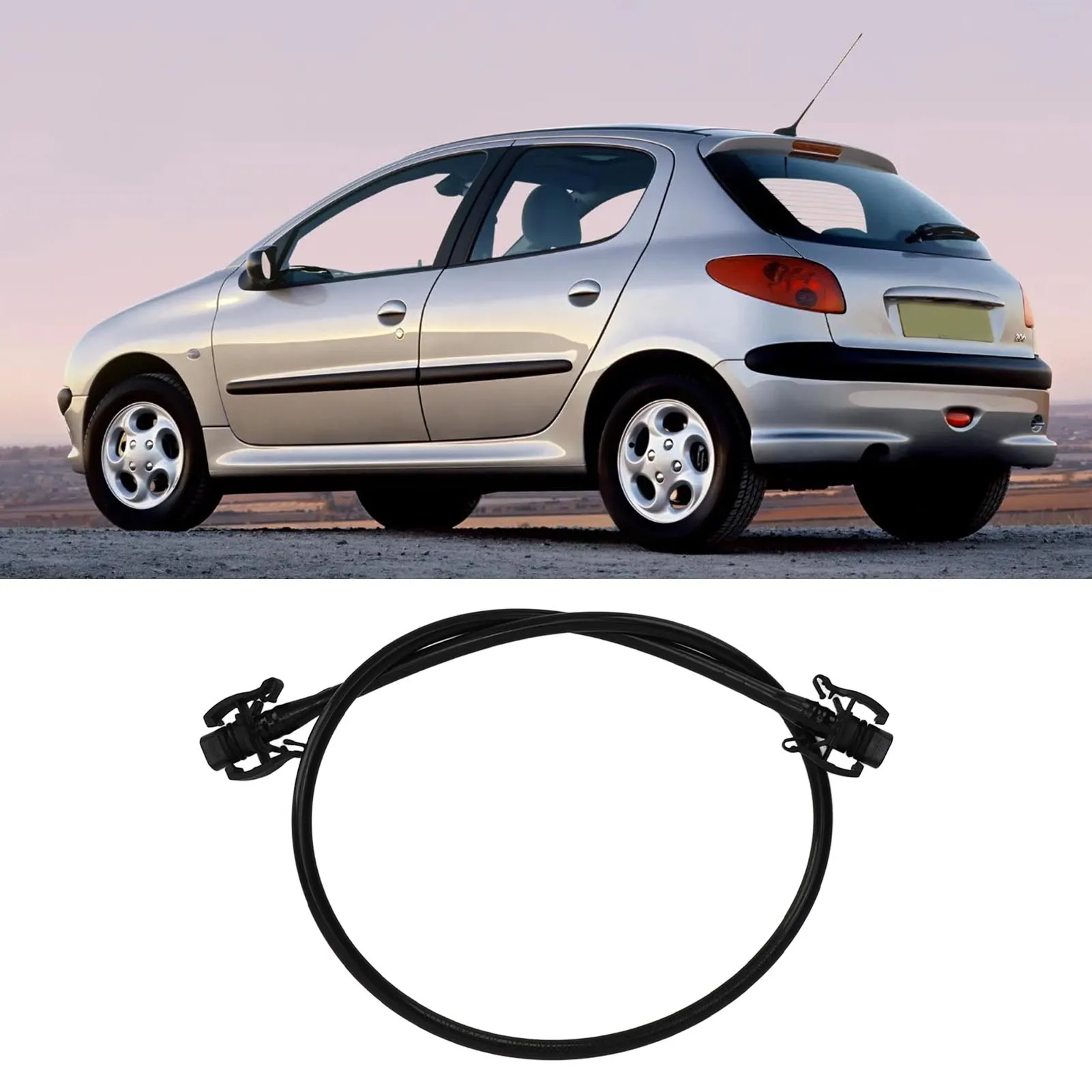Water Return Pipe Gas Removal 1323Y2 Radiator Scavenging Pipe Rubber Hose for Peugeot 206 207