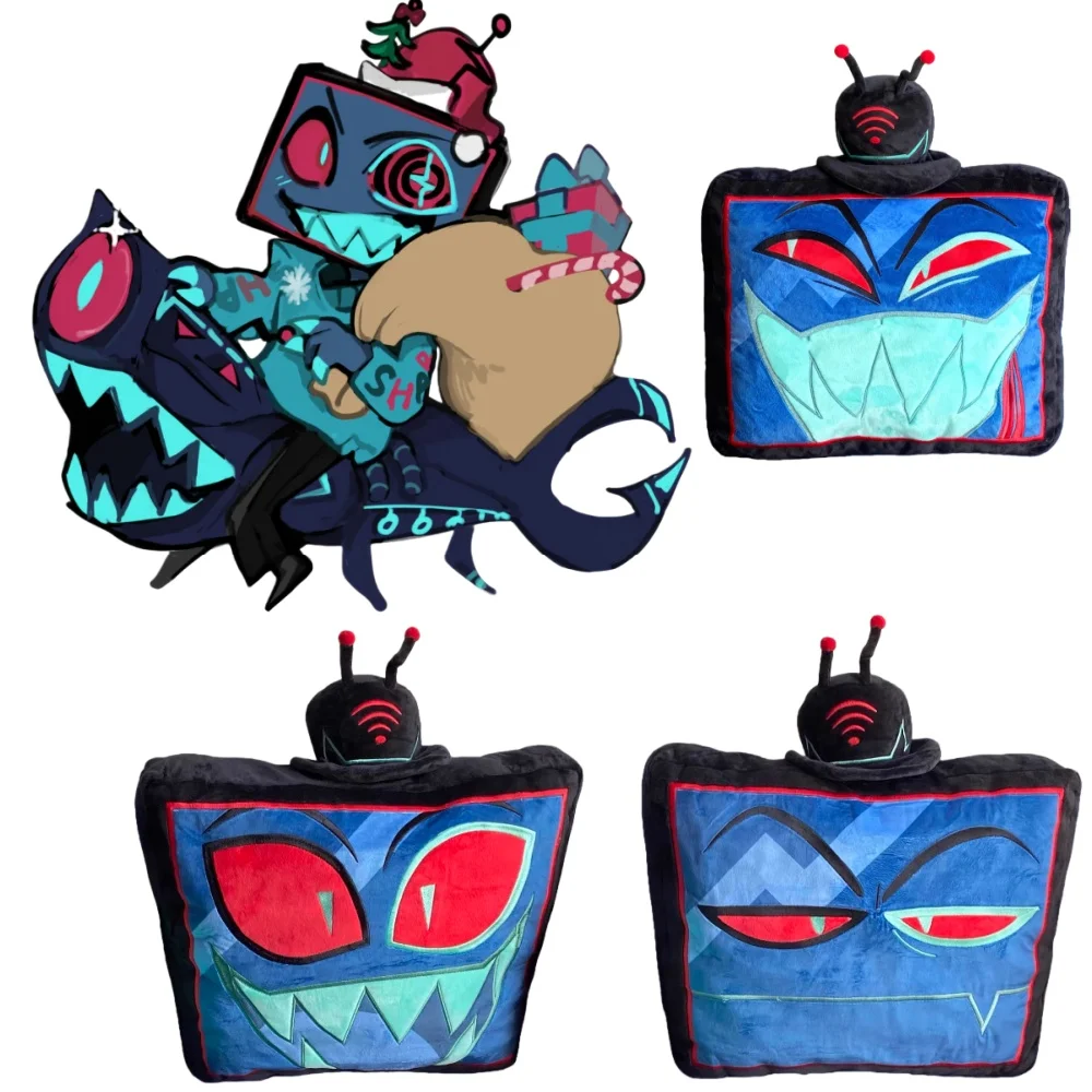 

New Hazbin Figure Cartoon Plush Doll Cushion Alastor Vox Valentino Cute Pillow Anime Peripherals Doll Decoration Gifts