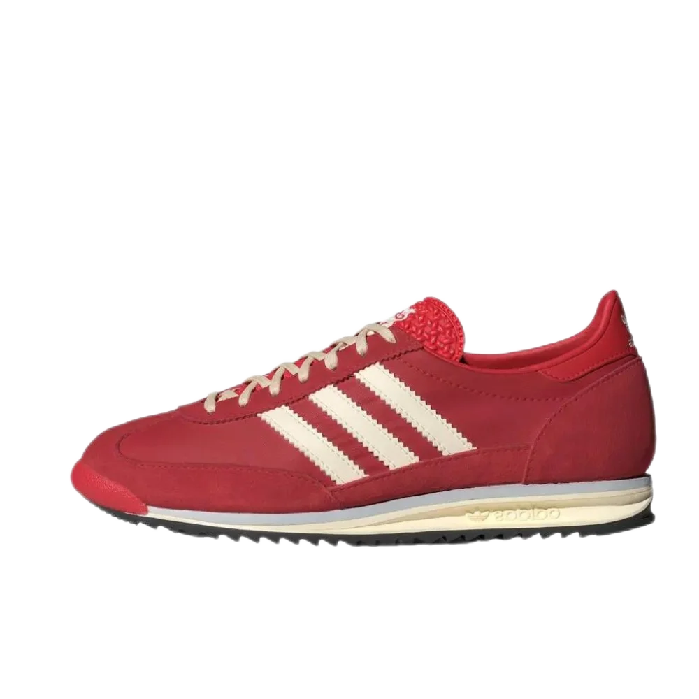 Adidas SL 72 OG Thin Sole Men's and Women's Sneakers Winter Lightweight Comfortable Casual Shoes Red Retro Classic Shoes