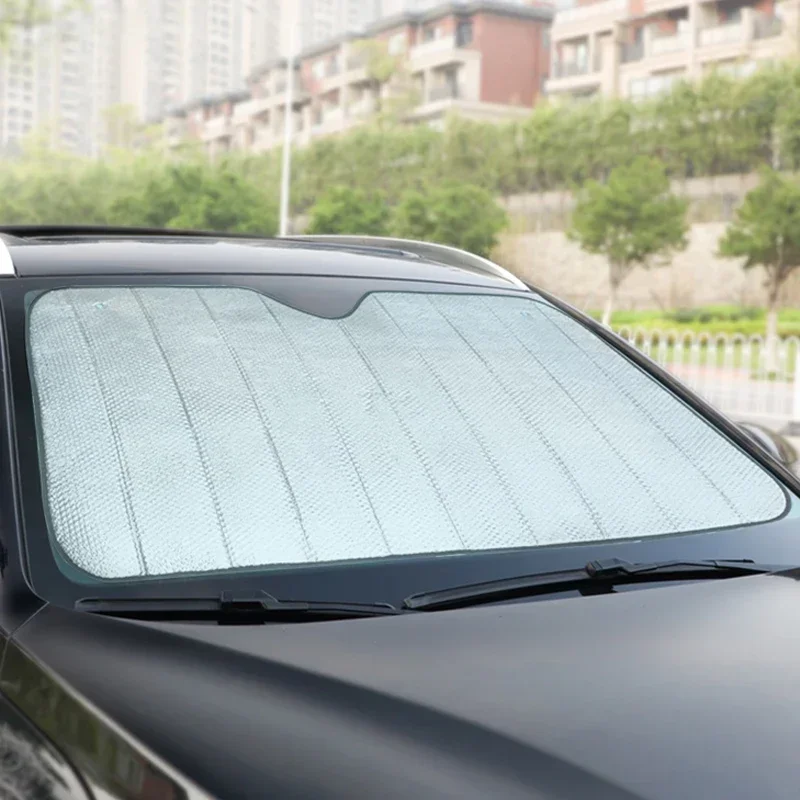 Faltbare Universelle Auto-Windschutzscheiben-Sonnenblende UV-Schutz Leichtgewichtige Sonnenblendenabdeckung für Auto-Windschutzscheiben – Detail 2