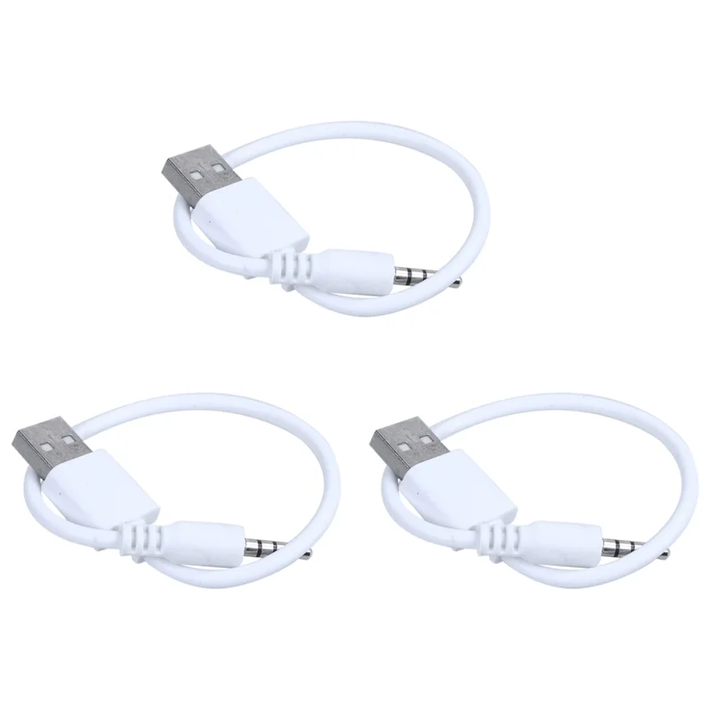 DIGIT-3X White USB Data Sync Cable Lead For  Ipod Shuffle 1St 2Nd Gen Charger