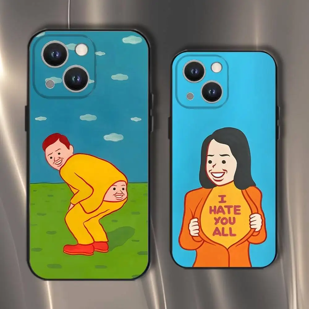 

Joan Cornella Art Phone Case For iPhone 16,15,14,13,12,11,Pro,XS,Max,XR,Plus,E,SE4,Mini Black Soft Cover