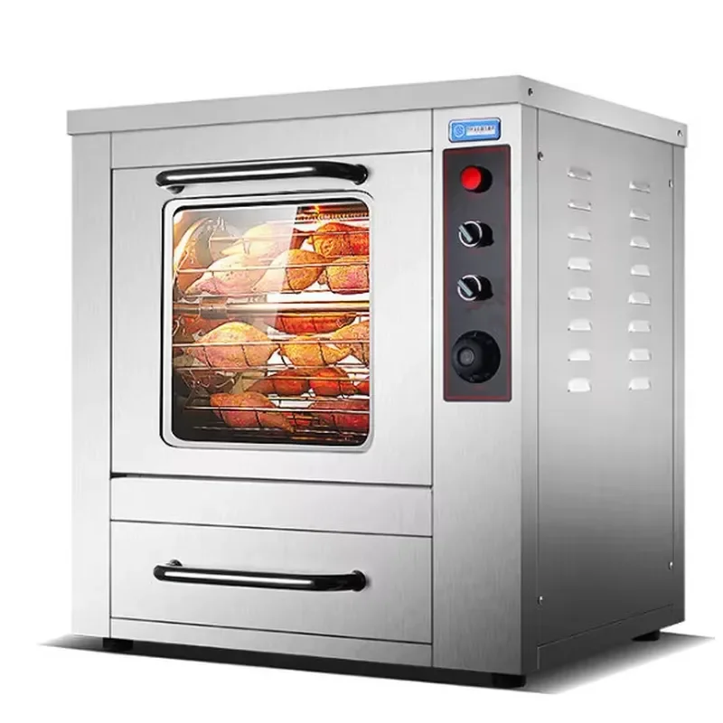 for Timing Electric Sweet Potato Oven 220V Commercial Stainless Steel Corn Roaster High Efficiency Baking Equipment Catering