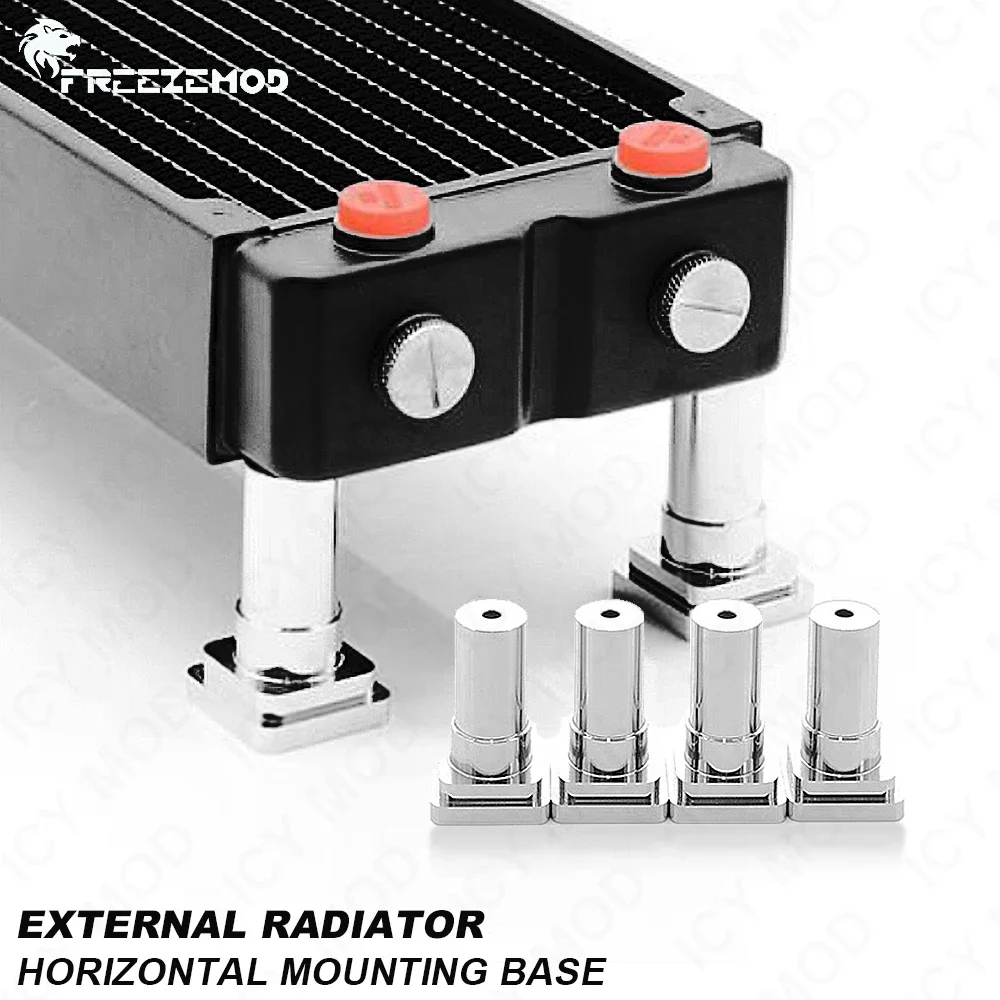 

FREEZEMOD Water Cooling Radiator Bracket Aluminum Alloy Desktop Mounting Bracket Universal CNC Machining PJ-HJZJ