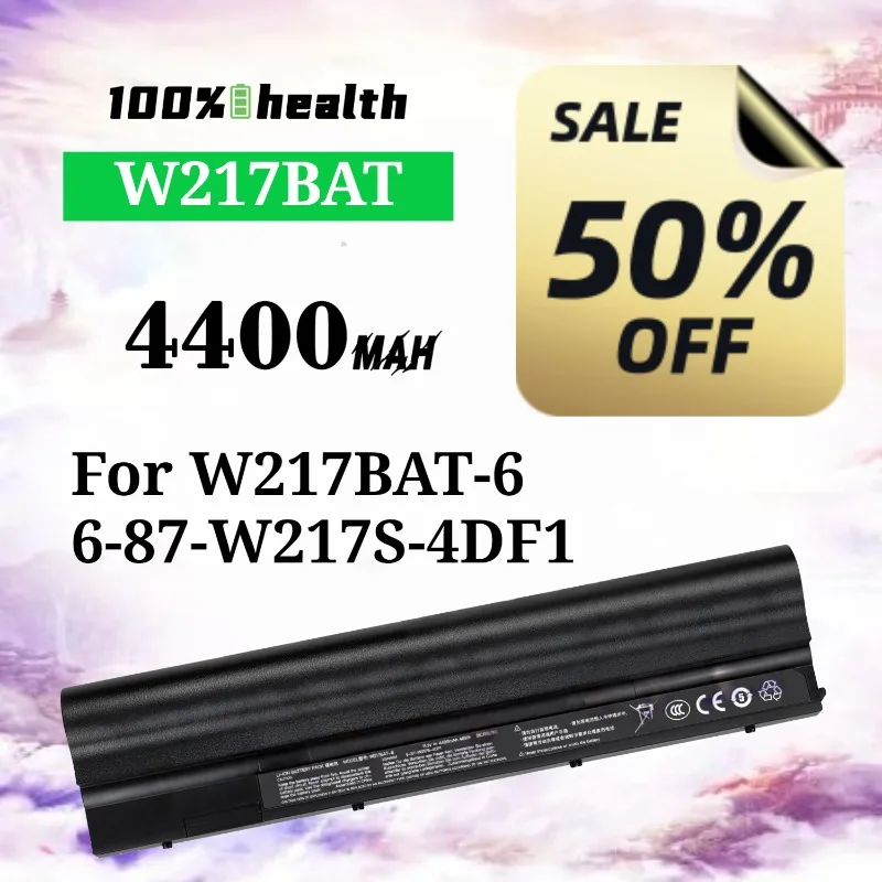 

W217BAT 4400mAh Laptop Battery for CLEVO W217BAT-6 6-87-W217S-4DF1 Lithium Rechargeable Battery