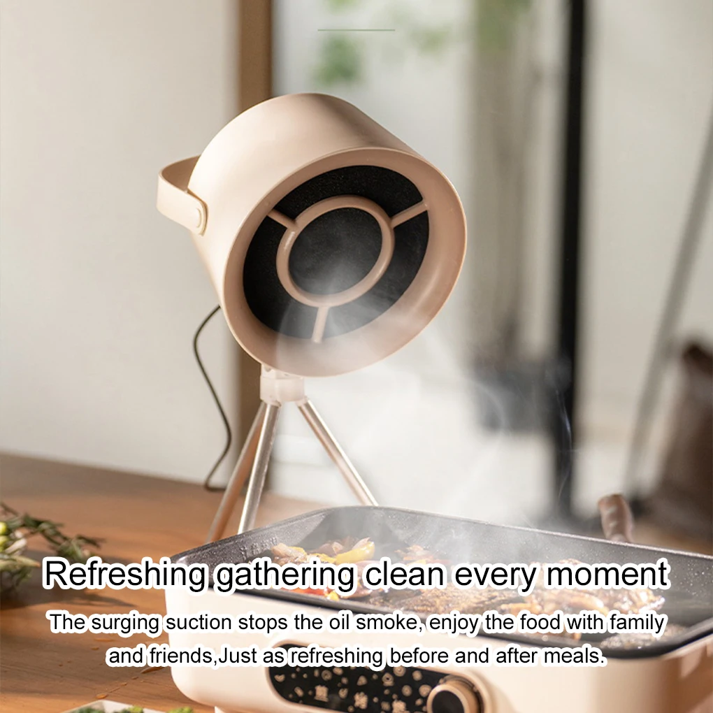 New Portable Exhaust Fan Small Kitchen Hood Extractor Barbecue USB Supply Desktop Range Hoods Mini Suction Cooker Hood