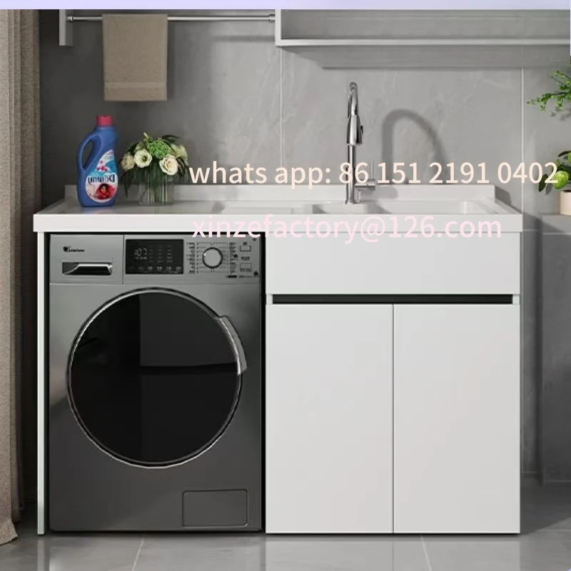 Lavabo intégré personnalisable, évier significatif, autre salle de bain, armoire de salle de bain, balcon, armoire à linge