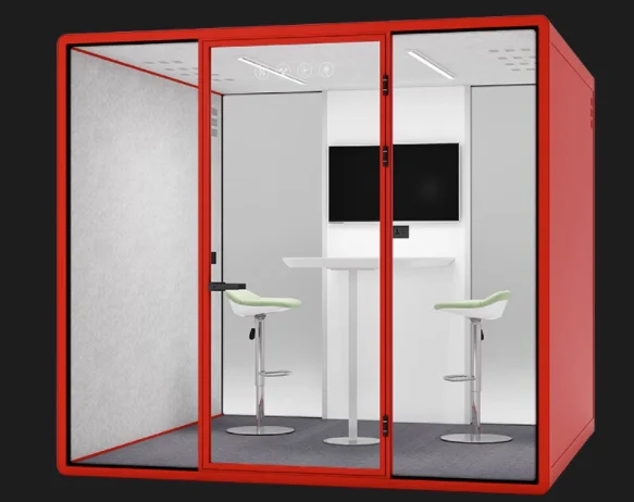 Lo stand per ufficio con cabina insonorizzata per cabina per ufficio mobile per quattro persone con ventilazione