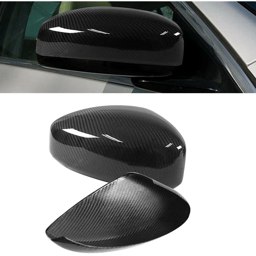 New！Mirror Cover For INFINITI G35 COUPE 2003-2007 Carbon Fiber Car Exterior Door Side Rear View Caps Reverse Shell Case Add On T