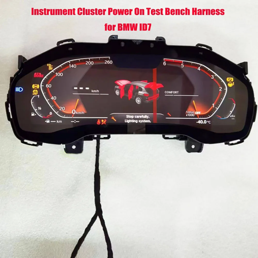 ECUTOOL Car Instrument Panel Cluster Power On Startup Test Bench Harness for BMW ID7 F-Chassis