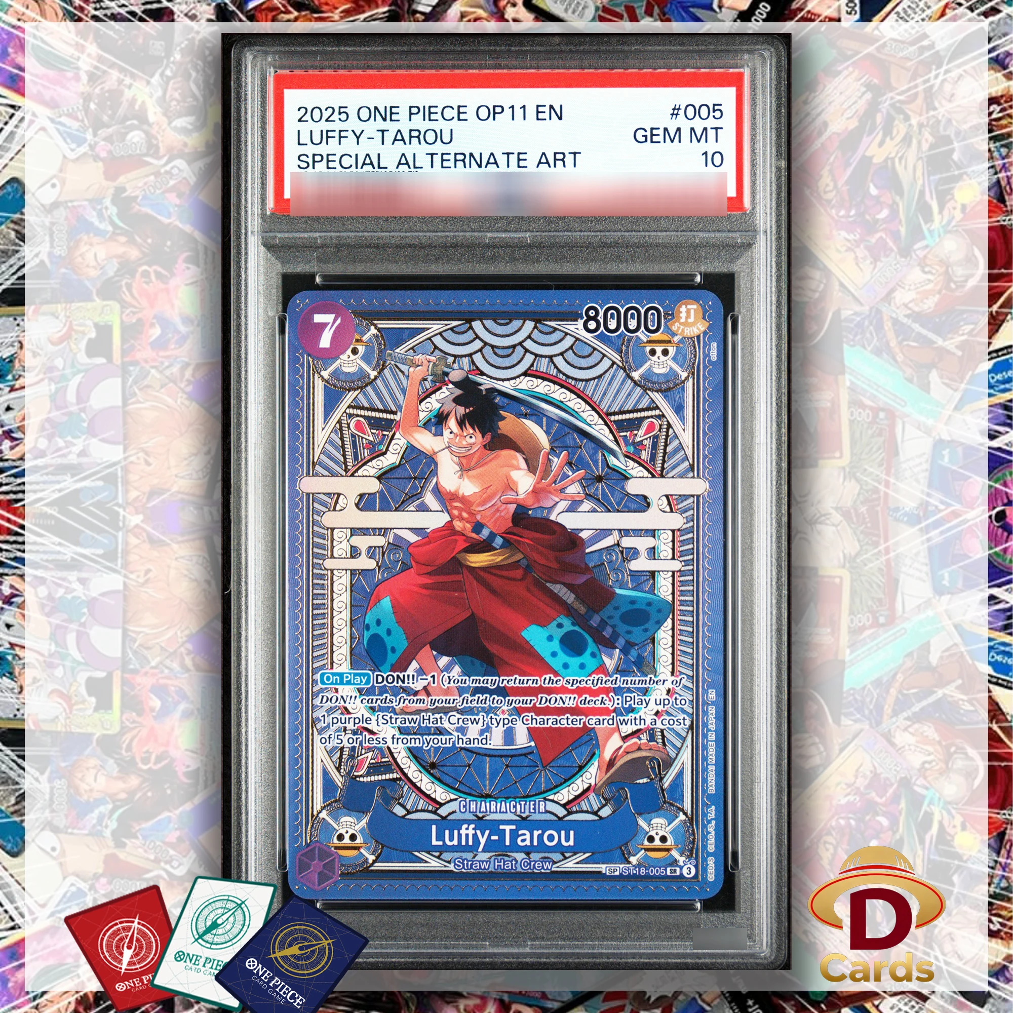 

Monkey D. Luffy Foil (SP Ver.) One Piece Card Special Art Series P/S/A10 GEM MT10 Card Game Anime Proxy Foil Cards English