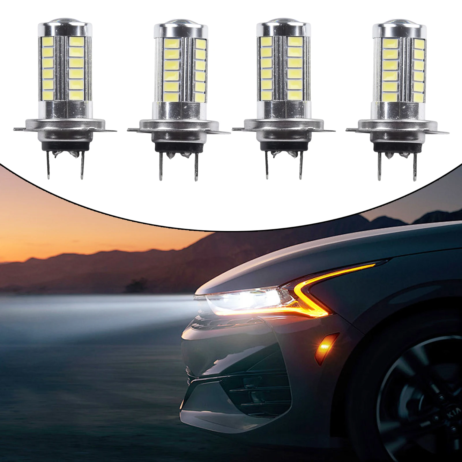 قطع غيار السيارات مصباح الضباب 15 واط 4 قطع أداة مقاوم للماء 12 فولت-24 فولت تيار مستمر 3500LM 360 درجة 50000H اكسسوارات السيارات العلامة التجارية الجديدة