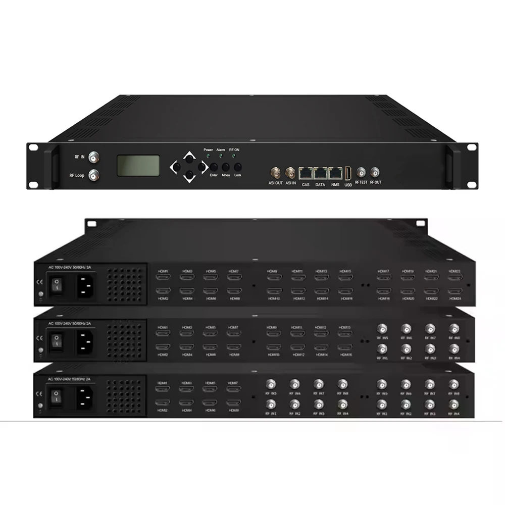 

16CH/24CH with h dmi and DVB-S2 Tuner Inputs 24 Channel h dmi Encoder Modulator Multiple Input DVB-T/DVB-C Modulator