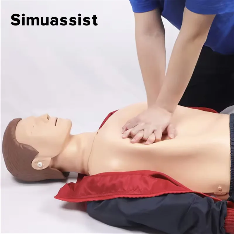 Full Body Adult CPR Manikin First aid Mannequin, CPR Training Model/Dummy with Feedback Educational Teaching Model