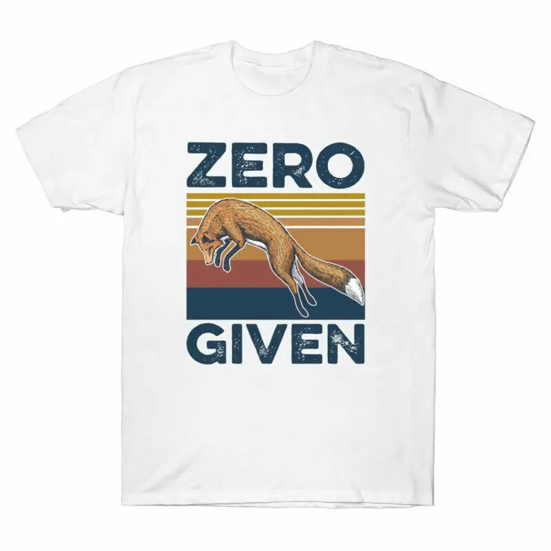 

Fox Zero Given Graphic Funny Vintage Short Sleeve Retro Cotton Tee Anime T-shirts Unisex 100% cotton