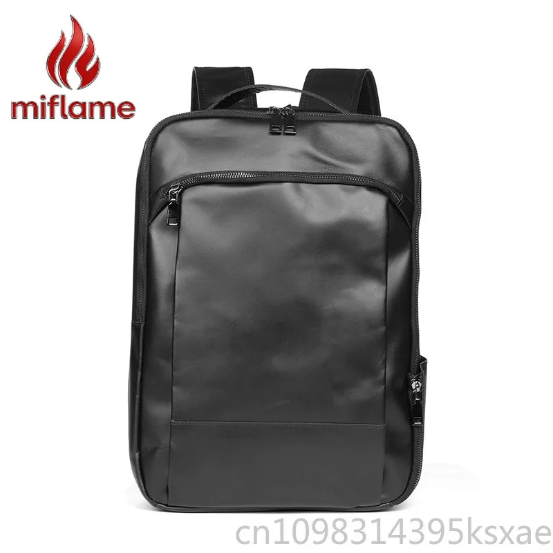 

Men's Vintage Crazy Horse Leather Backpack Business Laptop Computer bag Commuter Travel Stylish