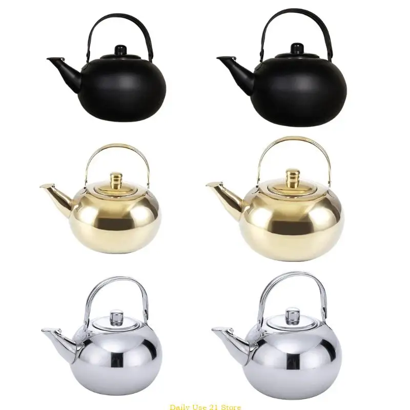 

Coffee Teas Pots Water Kettles Stainsless Steel Teapots with Infuser for Kitchen