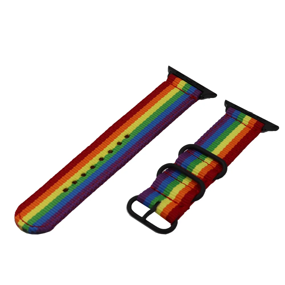 ห่วงไนล่อนสำหรับ Apple Watch Band 45มม.41มม.44มม.40มม.42มม.38มม.กีฬาสร้อยข้อมือ Correa สำหรับ IWatch Series 7 6 SE 5 4 3 2