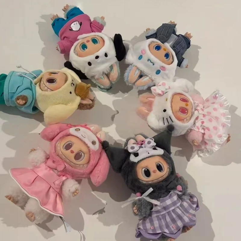 

THE MONSTERS X Sanrio characters Series vinyl Plush Pendant Blind Box Action Figure Collection Room Decorate Mystery BoxToy Gift