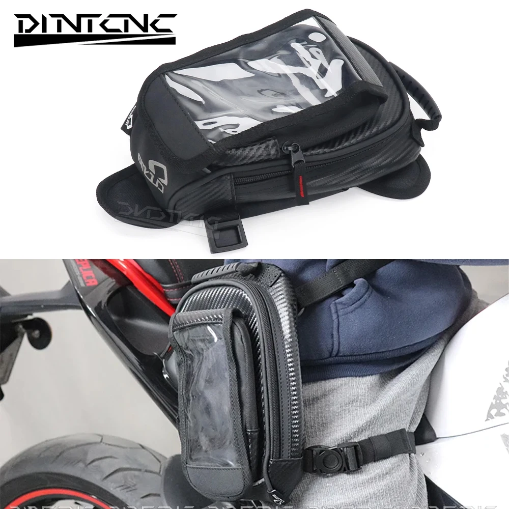 Motorcycle Magnetic Suction Type Quick-Release Tank Bag Waterproof S1000RR V4 V2 MT09 MT10 Mobile Leg Waist Belt Backpack