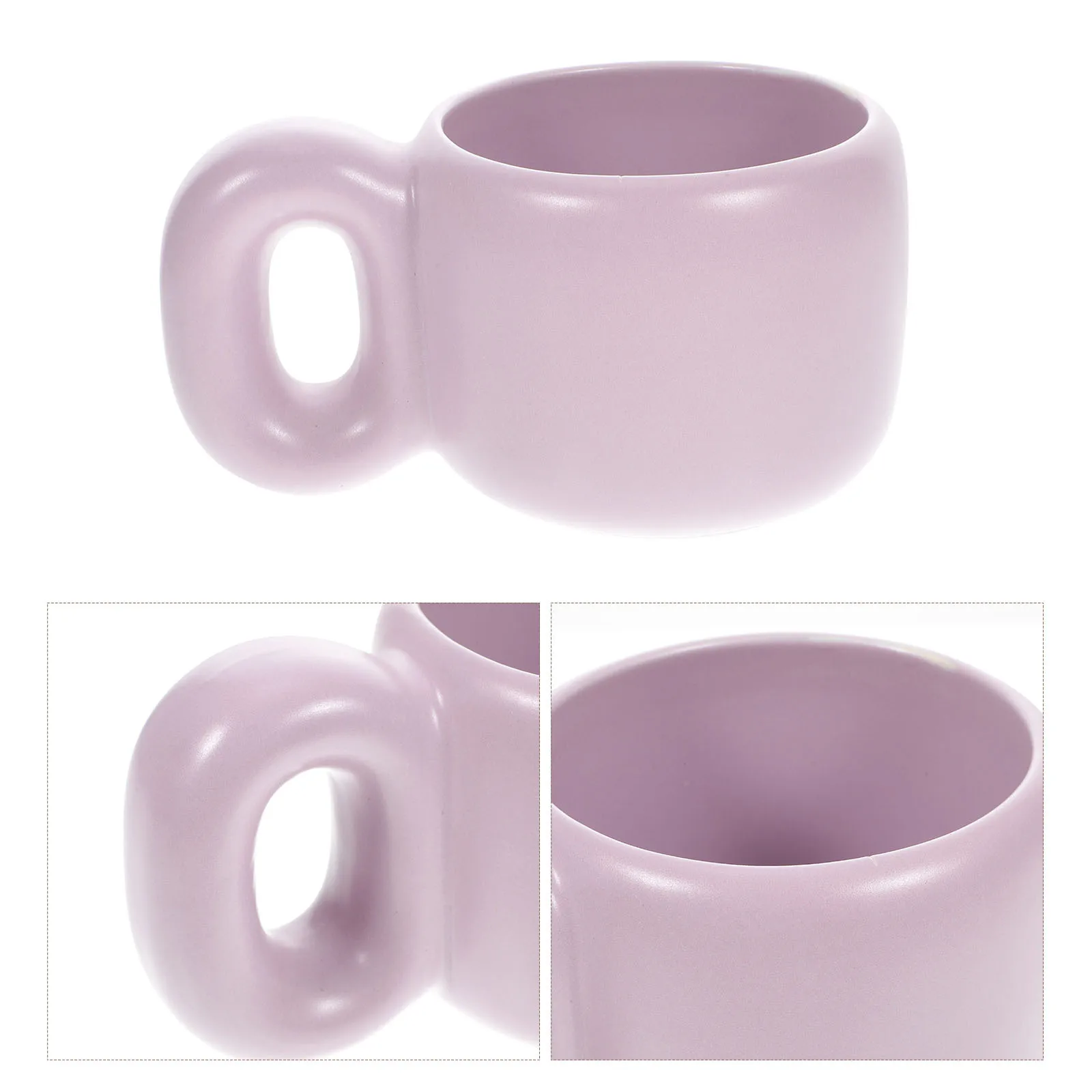 

Fat Bellied Ceramic Mug Coffee Cup Non Slip Handle Restaurant Home Large Breakfast Cup Cappuccino Mug Coffee Mugs