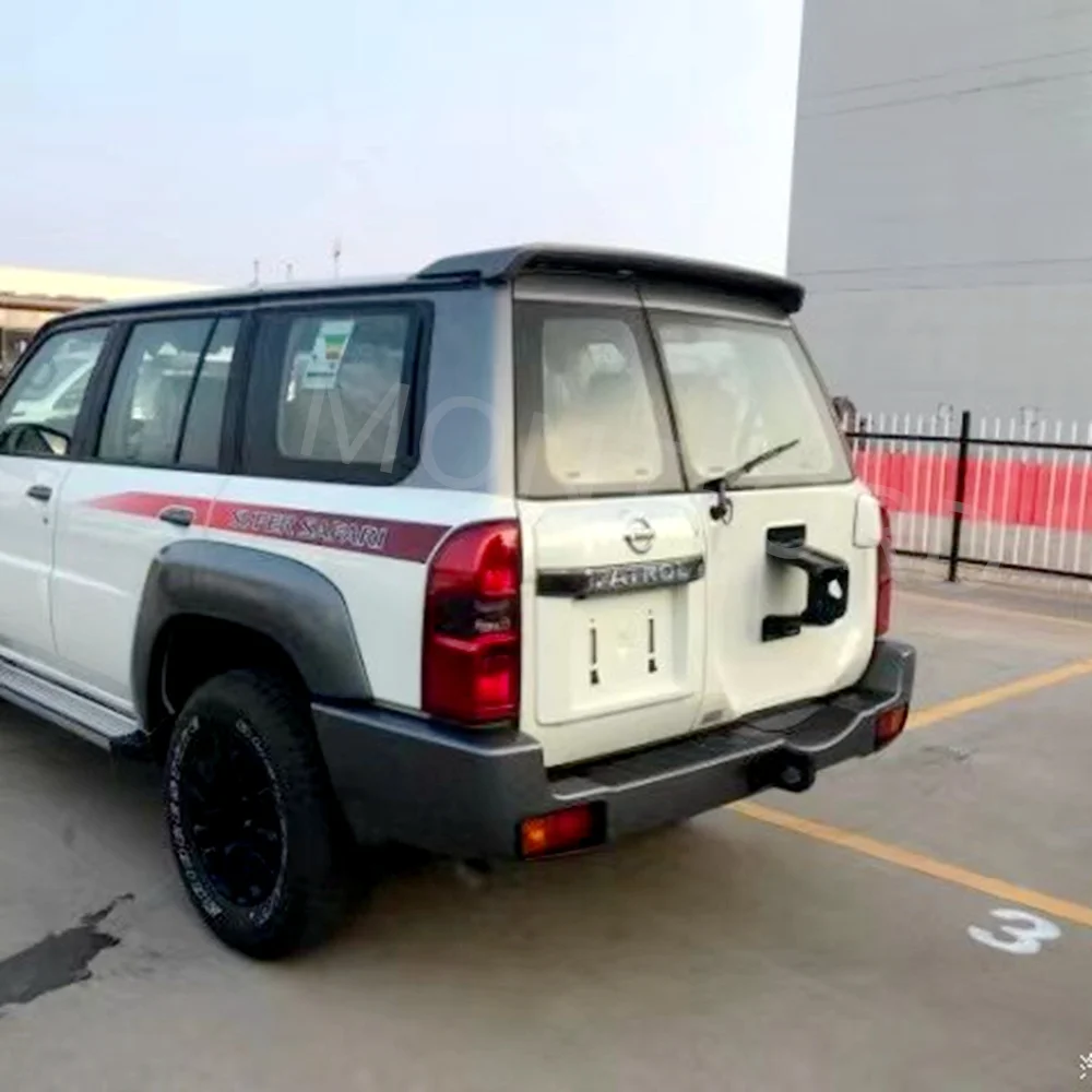 MONTFORD Auto ABS Plastic Black Color Rear Trunk Boot Wing Spoiler Car Accessories 1Pcs For Nissan PATROL Y61