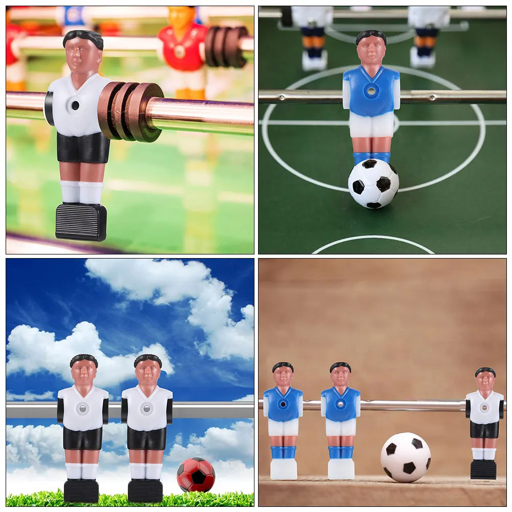 

8pcs Realistic Foosball Player Figurines Resin Football Sturdy Replacement Parts For Home Interactive Play