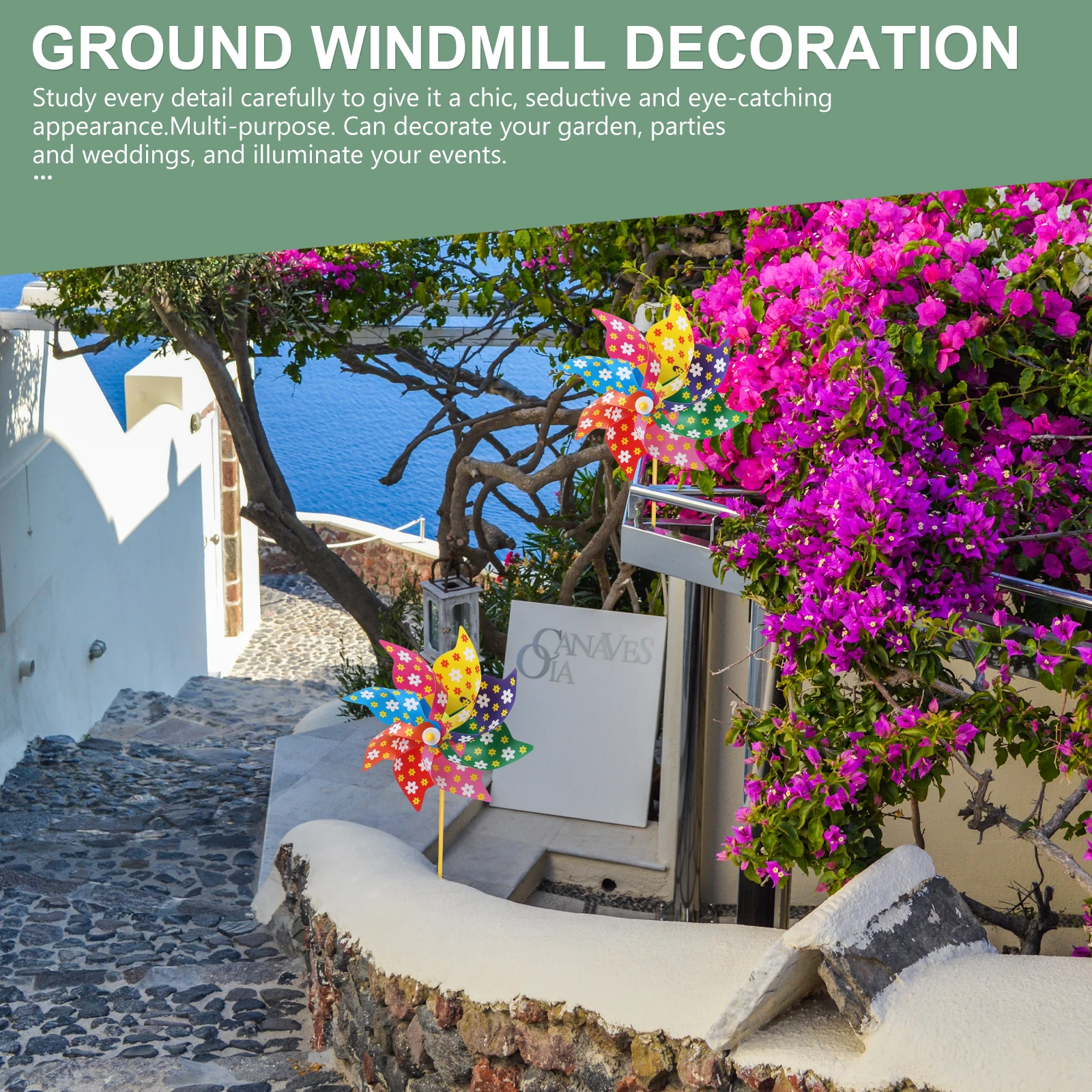 

10 Pcs Colorful Windmill Lovely Pinwheels Garden Decor Outdoor Wedding Party Spinner Toy Plastic Long Life Multi Purpose Detail