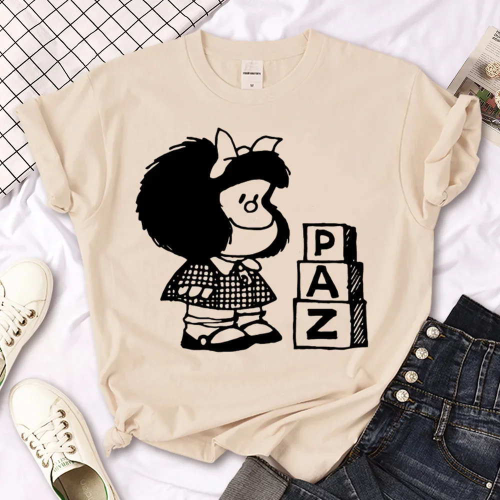 Mafalda tshirt damska koszulka graficzna damska manga harajuku ubrania