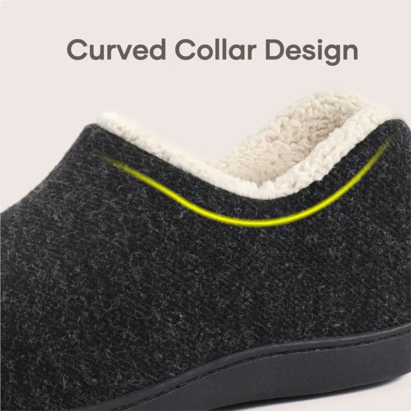 Smile Women's Winter Soft Plush Slippers Outdoor Antiskid Warm Cotton Shoes Indoor Fashion Casual Cozy Breathable House Slippers