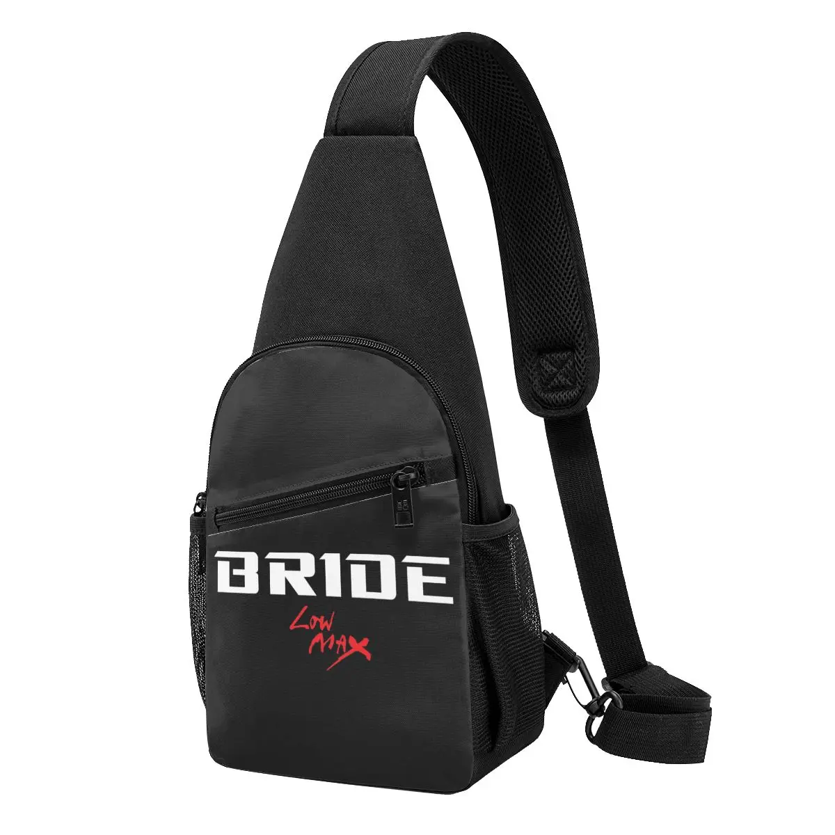 Bride Jdm Material Chest Bag Men Sling Crossbody Backpack Chest Bag Travel Hiking Daypack Shoulder Bag