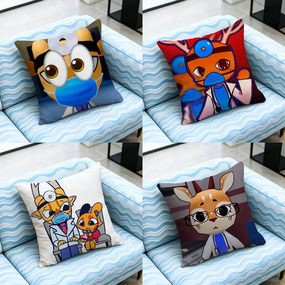 For Animal Hospital Dr Doctor Harlow Throw Pillow Cover Case Custom Decorative Pillowcase Accent Cushion Covers DIY