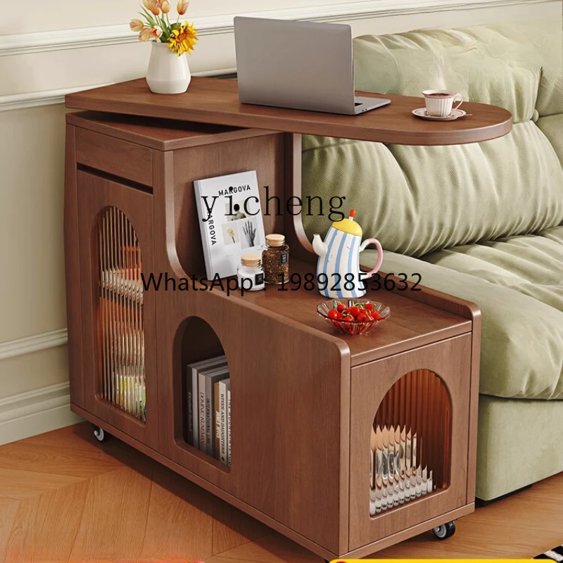 GZ   removable rotating sofa side few living room home simple modern coffee table small apartment storage cabinet