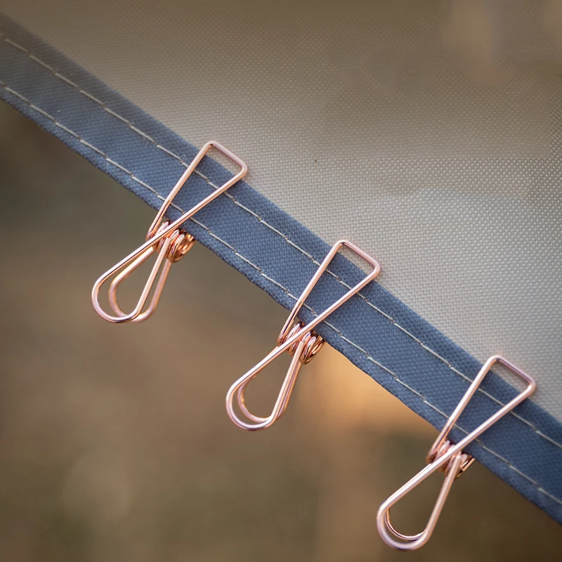 

Ticket Clip Long Tail Clip Outdoor String Light Clip Strong Snack Bag Clip Creative Rose Gold Multifunctional Convenient Clip