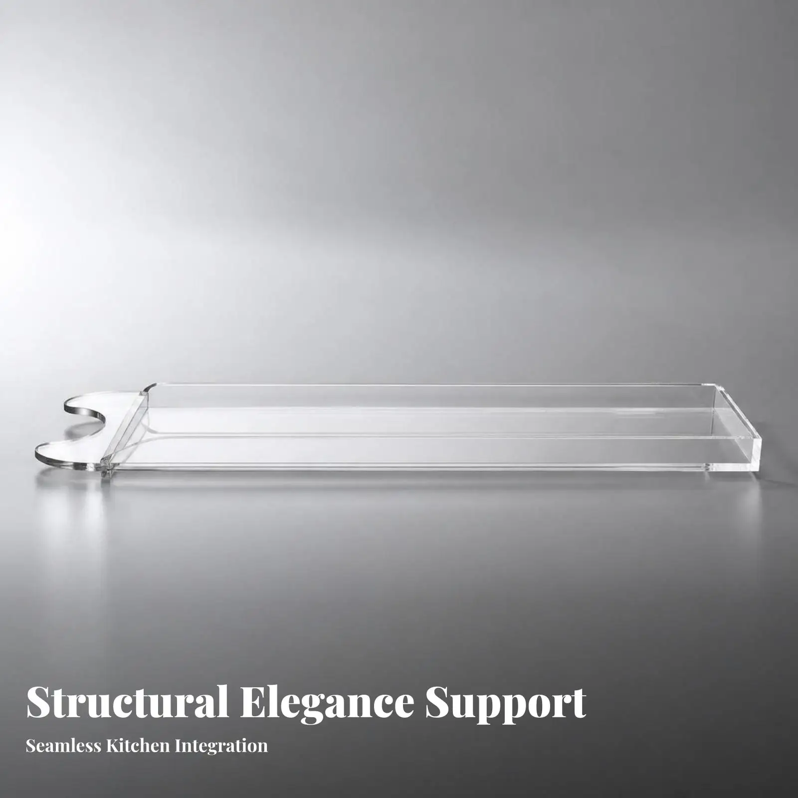Acrylic Toaster Stand for Kitchen Counter Clear Appliance Riser Tray with Anti Slip Pads Heavy Duty Up to 10kg
