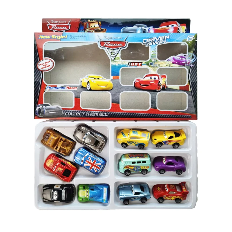 New Mini Cars Disney Pixar Cars 3 Rebound Car Model 12 PCS Lightning McQueen Jackson Storm Plastic Toys For Children Gift Boxes