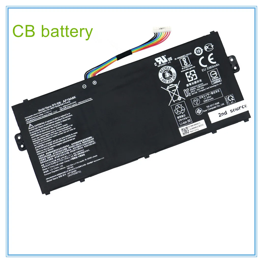 

Laptop Battery AP19A8K 11.55V 40.22Wh For Spin 311, cp311-1hn-c2dv, CP311-2H-C769, CP311-3H-K6L0 ​