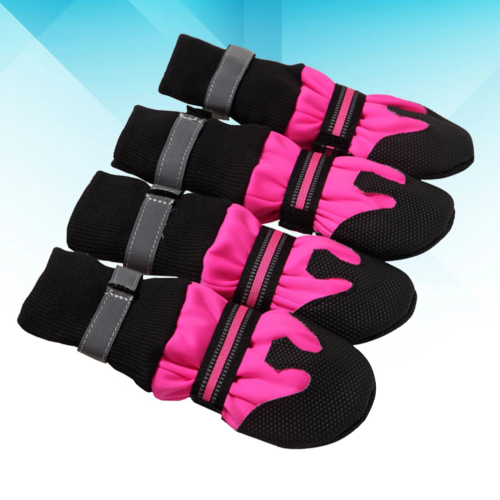 

Dog Shoes Boots for Dogs Pet Protector Cold Weather Abrasive Surfaces Cute Soft AntiSlip Sole Dry Clean Warm Comfortable Outdoor