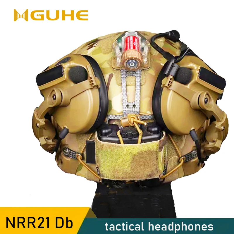 

Airsoft helmet earmuffs, active firing earmuffs, electronic hearing protectors Can be Used for Hunting, Shooting Sports